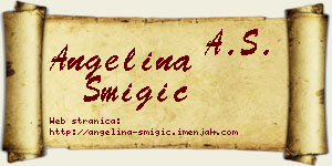 Angelina Šmigić vizit kartica